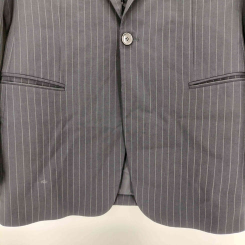 エンポリオアルマーニ EMPORIO ARMANI 00s イタリア製 ピンストライプピークドラペルジャケット メンズ 48