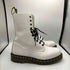 ドクターマーチン Dr.Martens 英国製 1490 WHITE 10ホール レザー ロング ブーツ メンズ UK:5