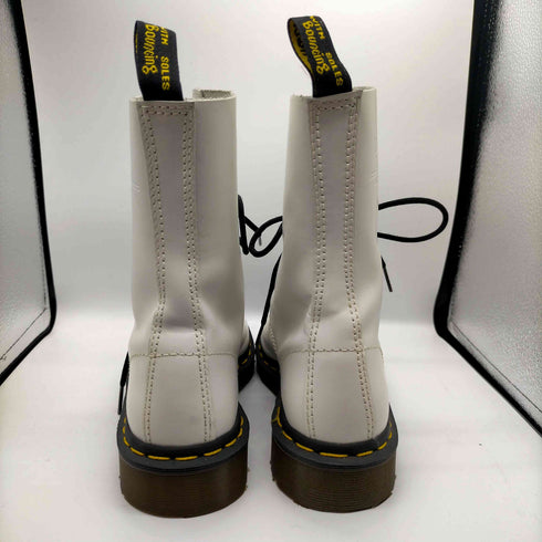 ドクターマーチン Dr.Martens 英国製 1490 WHITE 10ホール レザー ロング ブーツ メンズ UK:5