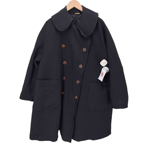 コムデギャルソン COMME des GARCONS 14AW MONSTER期 製品染 丸襟ダブルブレストコート レディース JPN:XS