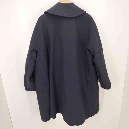 コムデギャルソン COMME des GARCONS 14AW MONSTER期 製品染 丸襟ダブルブレストコート レディース JPN:XS