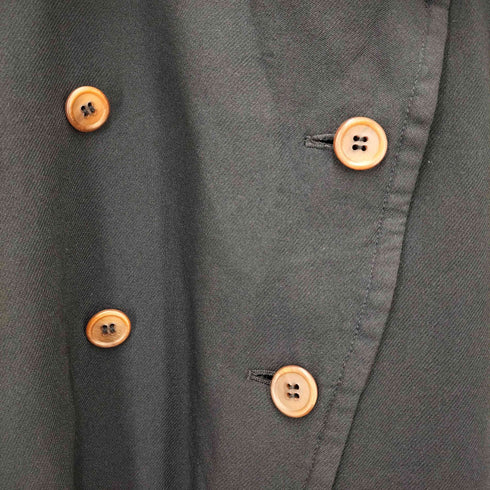 コムデギャルソン COMME des GARCONS 14AW MONSTER期 製品染 丸襟ダブルブレストコート レディース JPN:XS