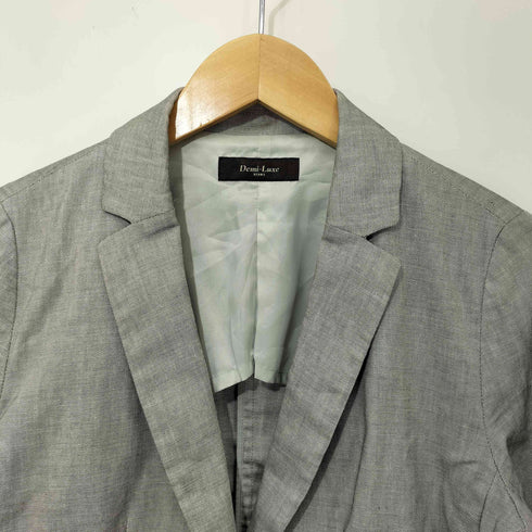 デミルクスビームス Demi-Luxe BEAMS リネン混 1Bテーラードジャケット レディース JPN:38