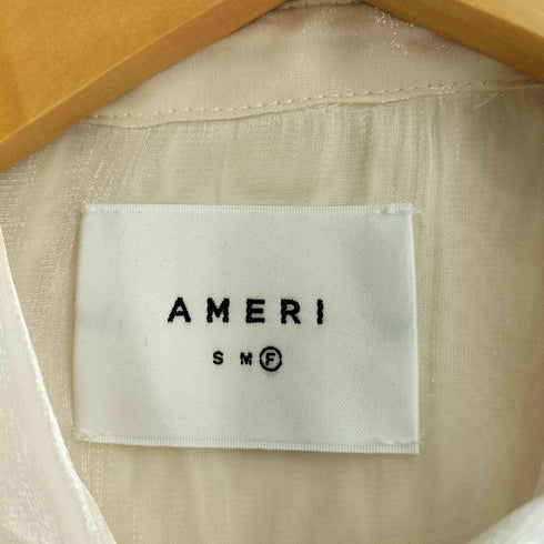 アメリ AMERI GLOSSY LONG SHIRT レディース FREE
