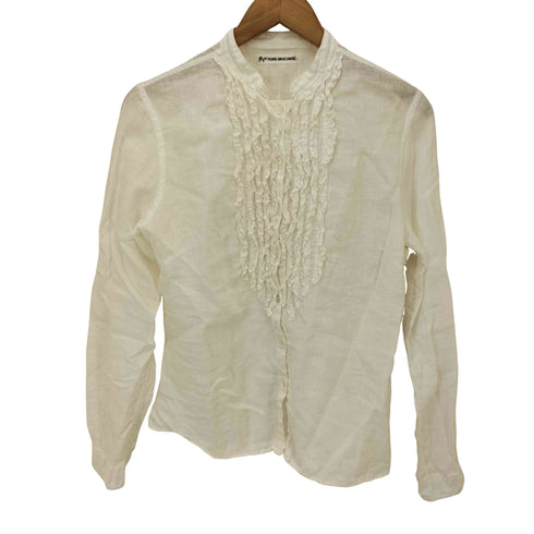 ティグルブロカンテ TIGRE BROCANTE フリルデザイン 長袖ドレスリネンシャツ レディース FREE