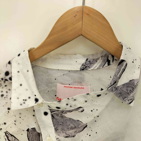 ノゾミイシグロ NOZOMI ISHIGURO フラワープリント オーバーサイズシャツ レディース ONE SIZE