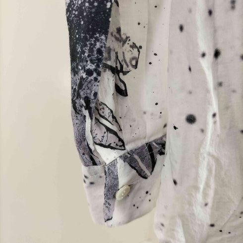 ノゾミイシグロ NOZOMI ISHIGURO フラワープリント オーバーサイズシャツ レディース ONE SIZE