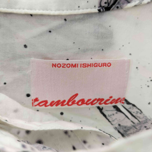 ノゾミイシグロ NOZOMI ISHIGURO フラワープリント オーバーサイズシャツ レディース ONE SIZE