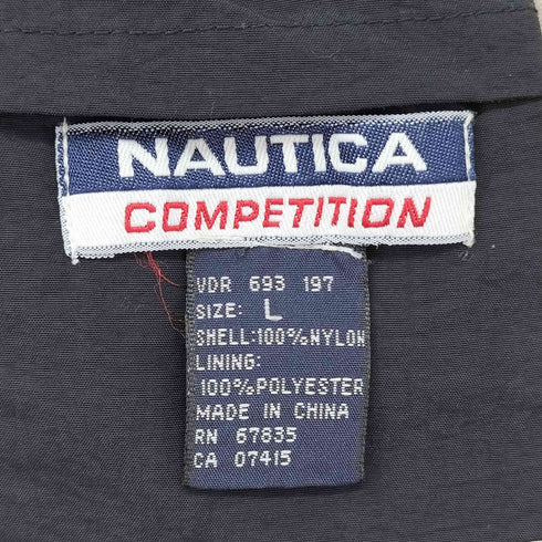 ノーティカコンプレッション NAUTICA COMPETITION 90S サイドライン ナイロンショーツ メンズ L