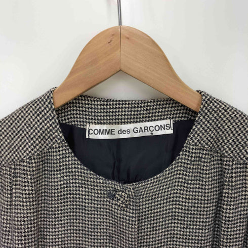 コムデギャルソン COMME des GARCONS 70S レーヨン100% 千鳥格子柄 ノースリーブワンピース レディース