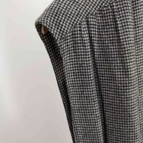 コムデギャルソン COMME des GARCONS 70S レーヨン100% 千鳥格子柄 ノースリーブワンピース レディース