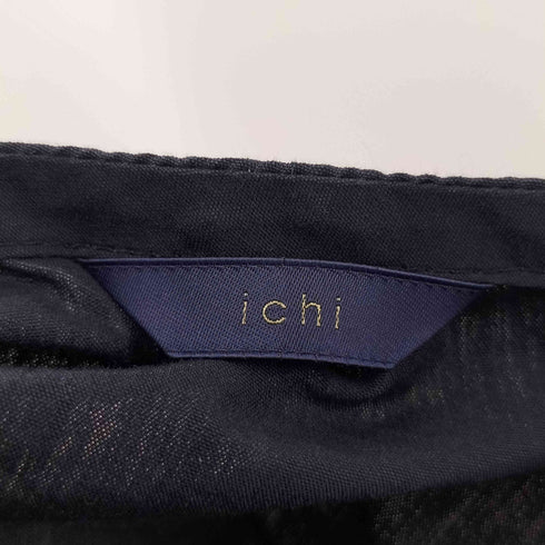イチ ICHI 長袖 コットンロングワンピース レディース