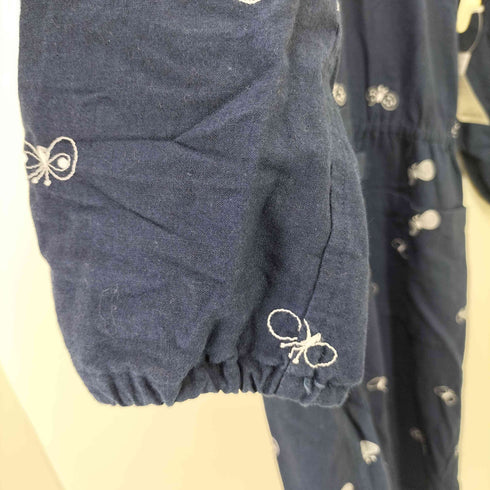 ミナペルホネン mina perhonen choucho 蝶刺繍 長袖ワンピース レディース