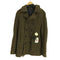 コムデギャルソンオム COMME des GARCONS HOMME AD2004 04AW ウール ダブル マーブル チェック ピーコート 裏地ストライプ メンズ JPN:S