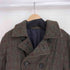 コムデギャルソンオム COMME des GARCONS HOMME AD2004 04AW ウール ダブル マーブル チェック ピーコート 裏地ストライプ メンズ JPN:S