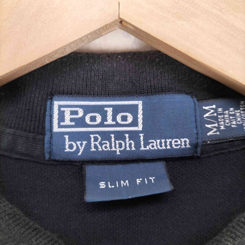 ポロバイラルフローレン Polo by RALPH LAUREN 90S SLIM FIT ポニー刺繍 ポロシャツ メンズ import:M