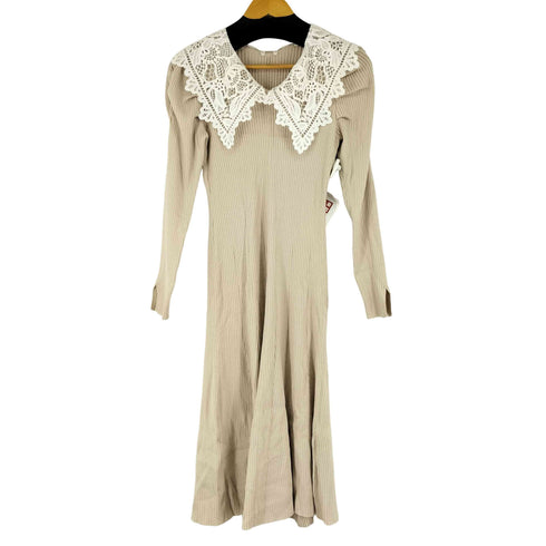 ジルバイジルスチュアート JILL by JILLSTUART レースカラーニットワンピース レディース FR