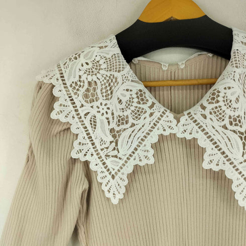 ジルバイジルスチュアート JILL by JILLSTUART レースカラーニットワンピース レディース FR