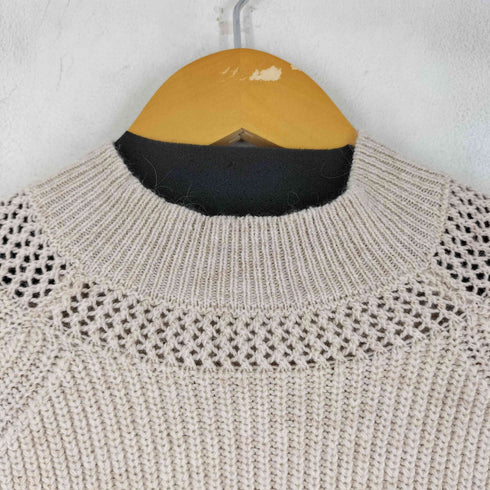 ナノユニバース NANO universe スリーブ刺繍ニット レディース FREE