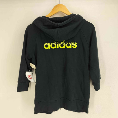 アディダス adidas 00S 背面ロゴプリント ダブルジップアップ パーカー レディース import:S