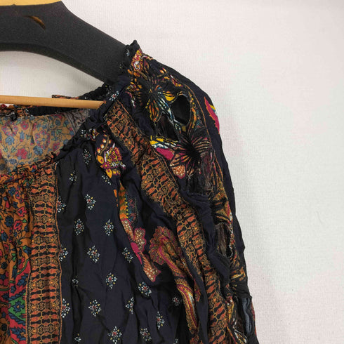 デシグアル Desigual 総柄 レーヨン ブラウス レディース