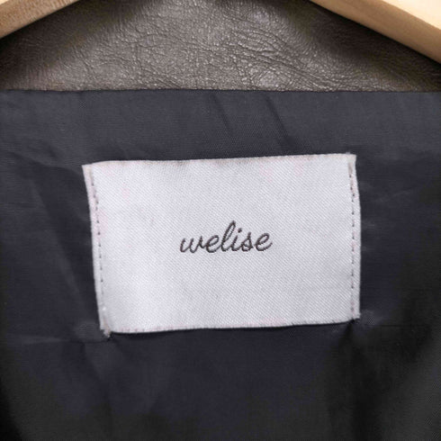 welise アーティフィシャルスキン ヴィンテージ加工 ショートジャケット メンズ import:L