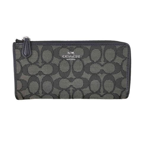 コーチ COACH シグネチャー L ジップ ウォレット レディース