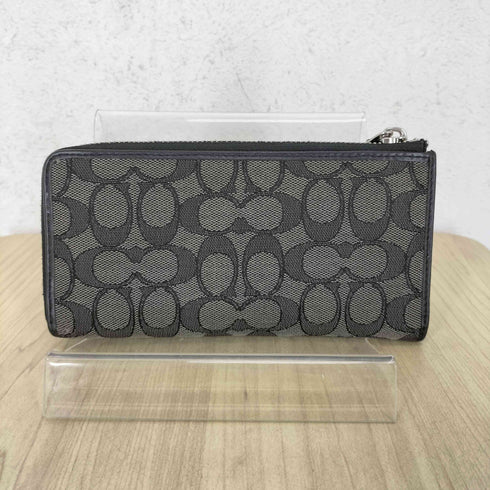 コーチ COACH シグネチャー L ジップ ウォレット レディース