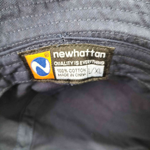 ニューハッタン NEWHATTAN Luck パッチロゴ バケットハット メンズ L