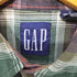 ギャップ Gap 90S 紺タグ マドラスチェック レギュラーカラーフランネルL/Sシャツ メンズ import:S