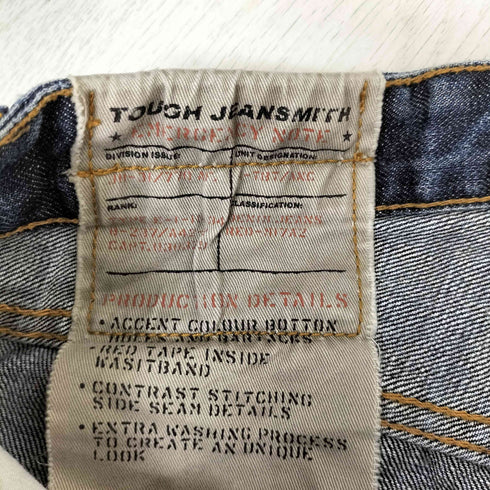タフジーンズスミス TOUGH Jeansmith ペイントデザインデニムパンツ レディース 28