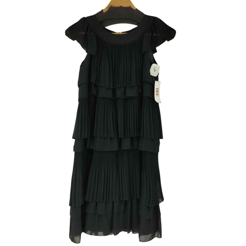 ARIE CLAIRE ノースリーブプリーツティアードワンピース レディース