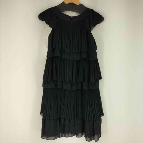 ARIE CLAIRE ノースリーブプリーツティアードワンピース レディース