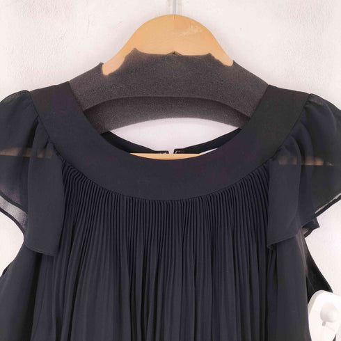 ARIE CLAIRE ノースリーブプリーツティアードワンピース レディース