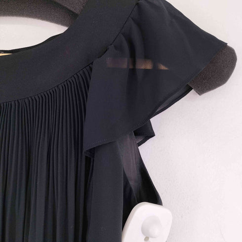 ARIE CLAIRE ノースリーブプリーツティアードワンピース レディース