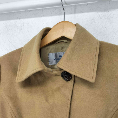 ビアッジョブルー Viaggio Blu カシミヤ混 ステンカラーコート レディース JPN:2