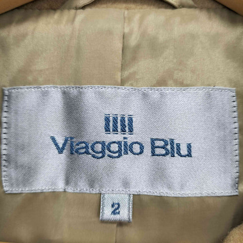 ビアッジョブルー Viaggio Blu カシミヤ混 チェスターコート レディース JPN:2