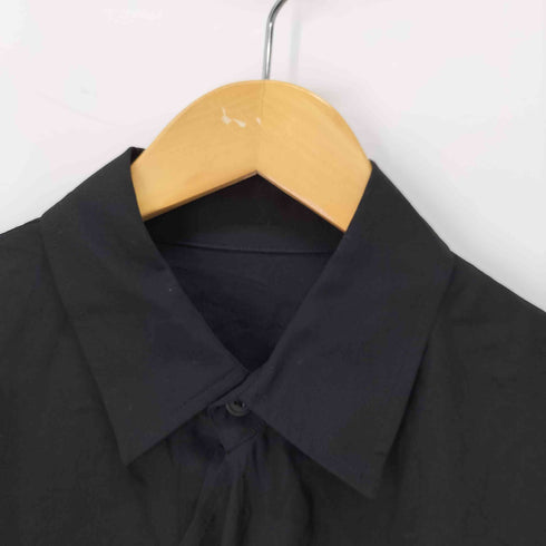 ヨウジヤマモト Yohji Yamamoto collections CELLULOSE POPLIN FRONT KNOT DETAIL BLOUSE レディース 1