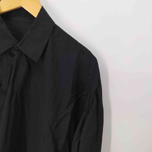 ヨウジヤマモト Yohji Yamamoto collections CELLULOSE POPLIN FRONT KNOT DETAIL BLOUSE レディース 1