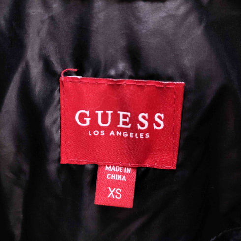 ゲス GUESS ファー付き ロゴプレート 中綿ジャケット Y2K レディース JPN:XS