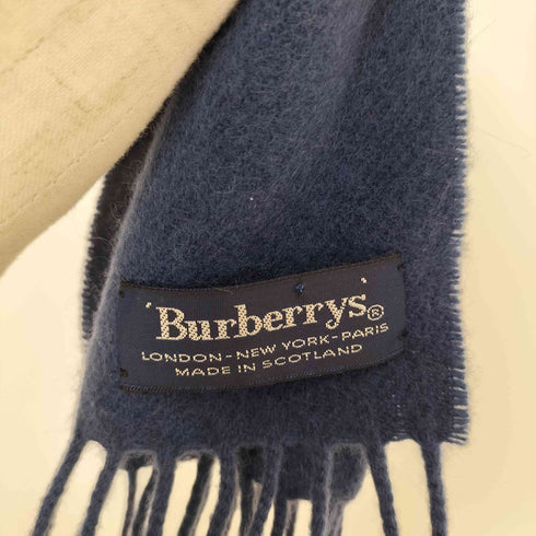 バーバリーズ BURBERRYS スコットランド製 ウールマフラー メンズ