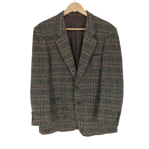 DORMEUIL CLOTH MADE IN ENGLAND ツイード2Bテーラードジャケット メンズ