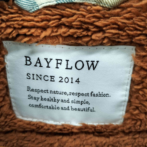 ベイフロー BAYFLOW チェック柄 裏地ボアジャケット メンズ JPN:4