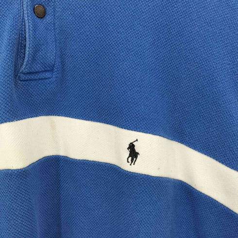ポロスポーツラルフローレン POLO SPORT RALPH LAUREN 90s ポニー刺繍 鹿の子 プルオーバー L/Sトップ メンズ import:L