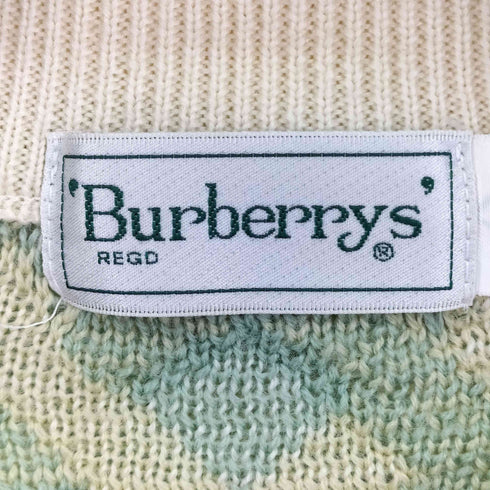バーバリーズ BURBERRYS ウール総柄クルーネックニット メンズ import:L