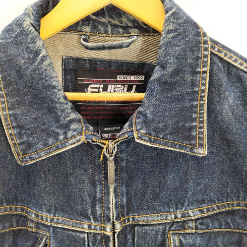 フブ FUBU Jeans Company 90S ジップアップ デニム トラッカー ジャケット メンズ