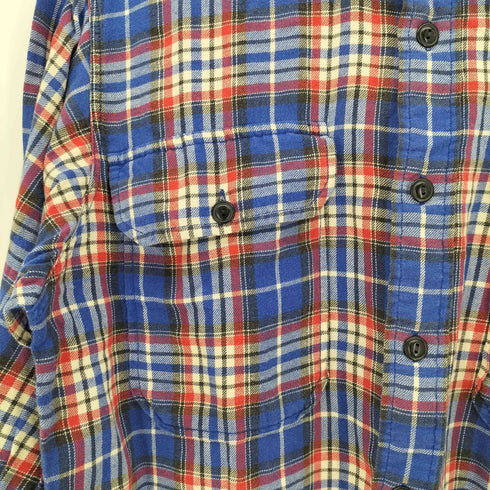 ポロスポーツラルフローレン POLO SPORT RALPH LAUREN 90s インド綿 チェック ワークシャツ メンズ import:M