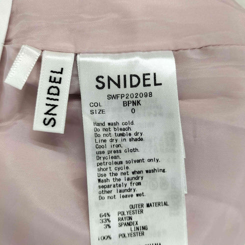 スナイデル snidel ストレートカラーパンツ ベビーピンク レディース 0
