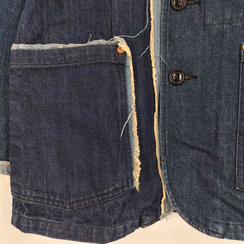 リーバイス Levis 00S Redloop リメイク加工 デニムテーラードジャケット メンズ import:M