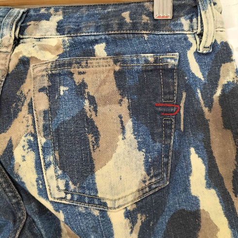 ディーゼル DIESEL ペイント加工 ローライズデニムパンツ Y2K レディース 14